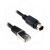 Imagem de Cabo serie Uni-Telway/Modbus - L = 2.5 m - 1 femea mini DIN + 1 RJ45