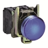 Imagem de Sinalizador led - azul 110...120vca c/ aro fix met
