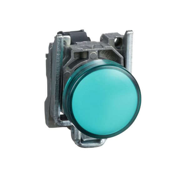 Imagem de Sinalizador led - verde 110...120vca c/ aro fix met