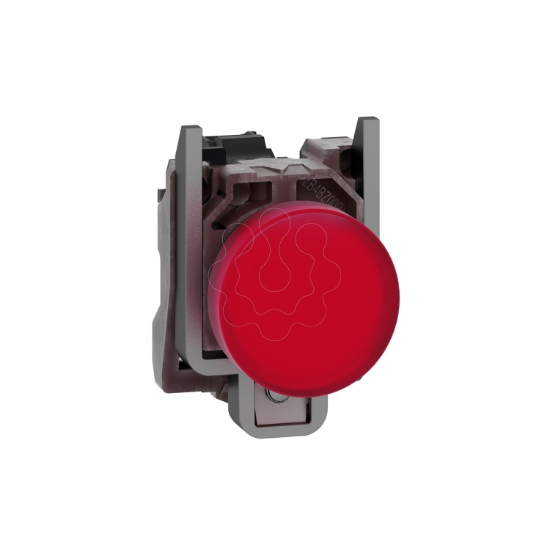 Imagem de Sinalizador led - vermelho 110...120vca c/ aro fix met