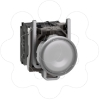 Imagem de Botao de pressao iluminado branco o 30 – mola encastrada – 24 v – 1no+1nc