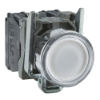 Imagem de Botao de pressao iluminado branco o 30 – mola encastrada – 24 v – 1no+1nc