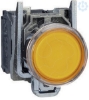 Imagem de Botao de pressao iluminado amarelo o 22 - mola encastrada - 240 v - 1no+1nc