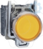 Imagem de Botao de pressao iluminado amarelo o 22 - mola encastrada - 240 v - 1no+1nc