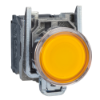 Imagem de Botao de pressao iluminado amarelo o 22 - mola encastrada - 240 v - 1no+1nc