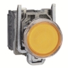 Imagem de Botao de pressao iluminado amarelo o 22 - mola encastrada - 240 v - 1no+1nc