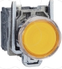 Imagem de Botao de pressao iluminado amarelo o 22 - mola encastrada - 240 v - 1no+1nc