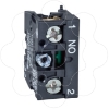 Imagem de Bloco de contacto zb2 - spring return - 1 no - lento-break/staggered - front mounting