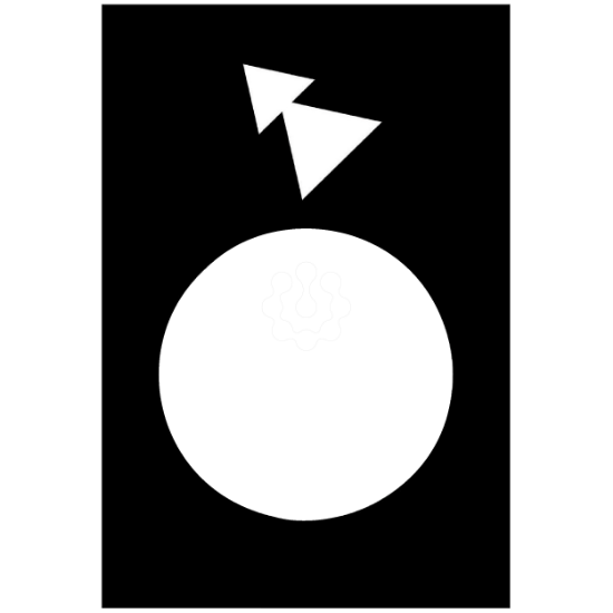 Imagem de Legenda   30 x 40 mm   preto     reverso lento rapido