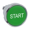 Imagem de Cabeca do botao de pressao de o 22 - retorno p/ mola - encastrada – verde - start
