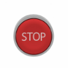 Imagem de Cabeca do botao de pressao o22 - retorno p/ mola - encastrada – vermelha - stop