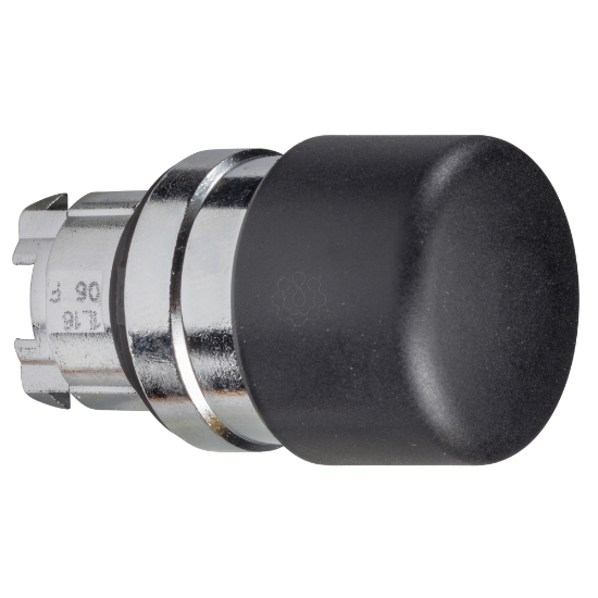 Imagem de Cabeca botao cogumelo preto 30mm p/ aro fix metalico
