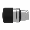 Imagem de Cabeca botao cogumelo preto 30mm p/ aro fix metalico