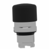 Imagem de Cabeca botao cogumelo preto 30mm p/ aro fix metalico