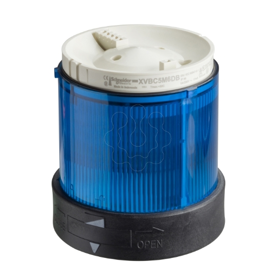 Imagem de Unidade iluminada - luz fixa - azul - 24 v ca cc