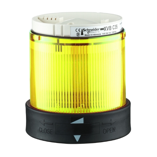 Imagem de Unidade iluminada- luz fixa - amarela - 24 v ca cc