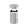 Imagem de Unidade base com tampa superior para luzes de torre modular plata  o60 24 v ac/dc