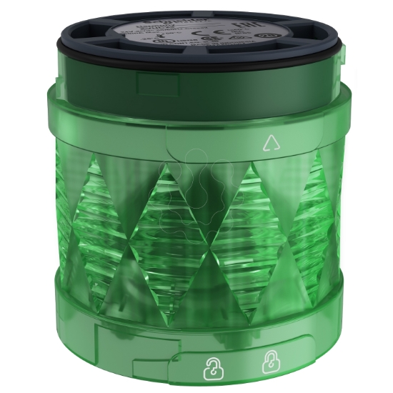 Imagem de Unidade led iluminada para luzes de torre modular verde o60 blinking ip65 24 v ac/dc