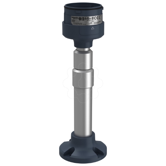 Imagem de Placa de fixacao com poste de aluminio ajustavel de 210 a 385 mm para luzes de torre modular preto   o60
