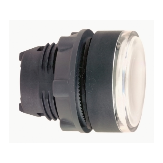 Imagem de Cabeca botao capsula branca para led a face para aro de fixacao plastico