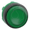Imagem de Cabeca botao capsula verde para led saliente para aro de fixacao plastico