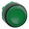 Imagem de Cabeca botao capsula verde para led saliente para aro de fixacao plastico