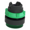 Imagem de Cabeca botao capsula verde para led saliente para aro de fixacao plastico