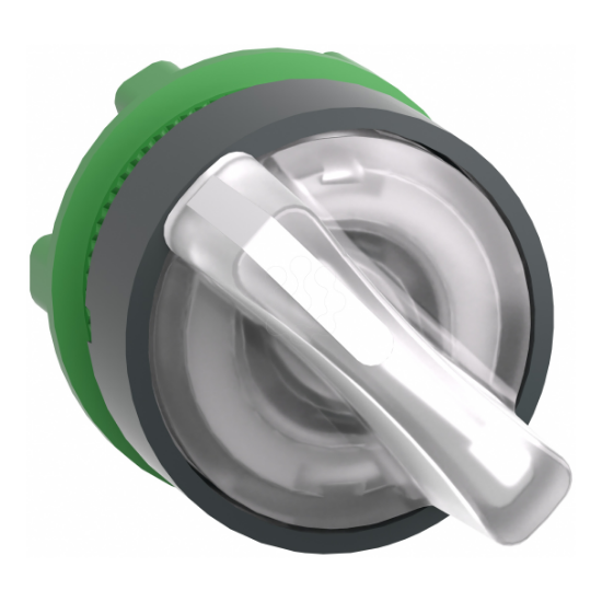 Imagem de Cabeca de interruptor selector iluminada - 2 posicoes - o 22 - branca