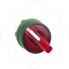 Imagem de Cabeca de interruptor selector iluminada - 2 posicoes - o 22 - vermelha