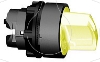 Imagem de Cabeca de interruptor selector iluminada - 3 posicoes - o 22 - amarela