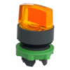 Imagem de Cabeca de interruptor selector iluminada - 2 posicoes - o 22 - amarela