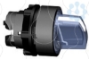 Imagem de Cabeca de interruptor selector iluminada - 3 posicoes - o 22 - azul