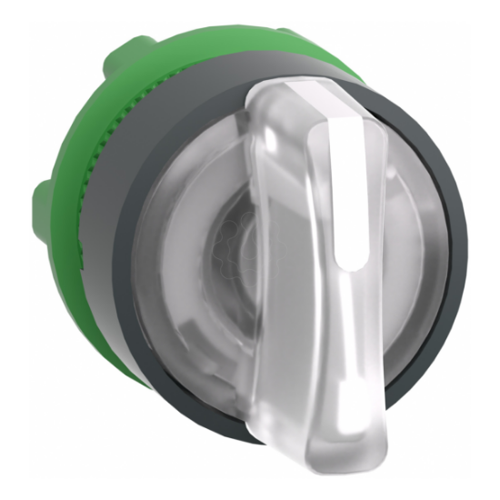 Imagem de Cabeca de interruptor selector iluminada - 3 posicoes - o 22 - branca