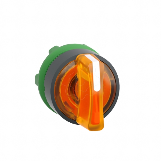 Imagem de Cabeca de interruptor selector iluminada - 3 posicoes - o 22 - amarela