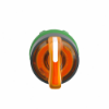 Imagem de Cabeca de interruptor selector iluminada - 3 posicoes - o 22 - amarela