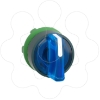 Imagem de Cabeca de interruptor selector iluminada - 3 posicoes - o 22 - azul