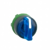 Imagem de Cabeca de interruptor selector iluminada - 3 posicoes - o 22 - azul