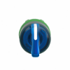 Imagem de Cabeca de interruptor selector iluminada - 3 posicoes - o 22 - azul