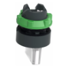 Imagem de Cabeca de interruptor selector iluminada - 3 posicoes - o 22 - branca