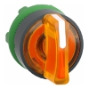 Imagem de Cabeca de interruptor selector iluminada - 3 posicoes - o 22 - amarela