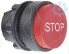 Imagem de Cabeca botao de pressao o 22 vermelha - saliente "stop"
