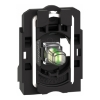 Imagem de Montagem completa do corpo/bloco luminoso Harmony XB5 plastico branco LED universal corpo/colar de fixacao 24V AC/DC