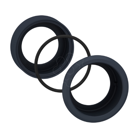 Imagem de Kit de montagem embutida o30 para botoes de pressao e luzes piloto o22 plastico