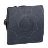 Imagem de Tampao quadrado para unidades o 22 mm - preto - conjunto  de 10