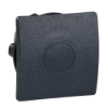 Imagem de Tampao quadrado para unidades o 22 mm - preto - conjunto  de 10