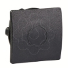 Imagem de Tampao quadrado para unidades o 22 mm - preto - conjunto  de 10