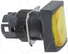 Imagem de Cabeca de botao de pressao rectangular iluminada - o 16 - amarela