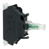 Imagem de Bloco luminoso Harmony XB4 Harmony XB5 branco para cabeca 22mm LED universal terminais de mola 110...120V
