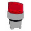 Imagem de Cabeca de interruptor selector iluminada - 2 posicoes - o 22 - vermelha