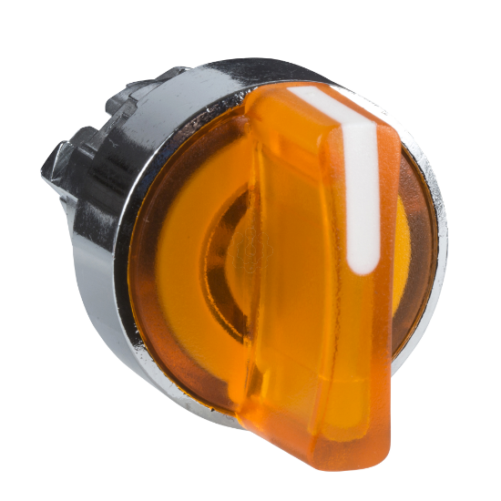 Imagem de Cabeca de interruptor selector iluminada - 2 posicoes - o 22 - amarela